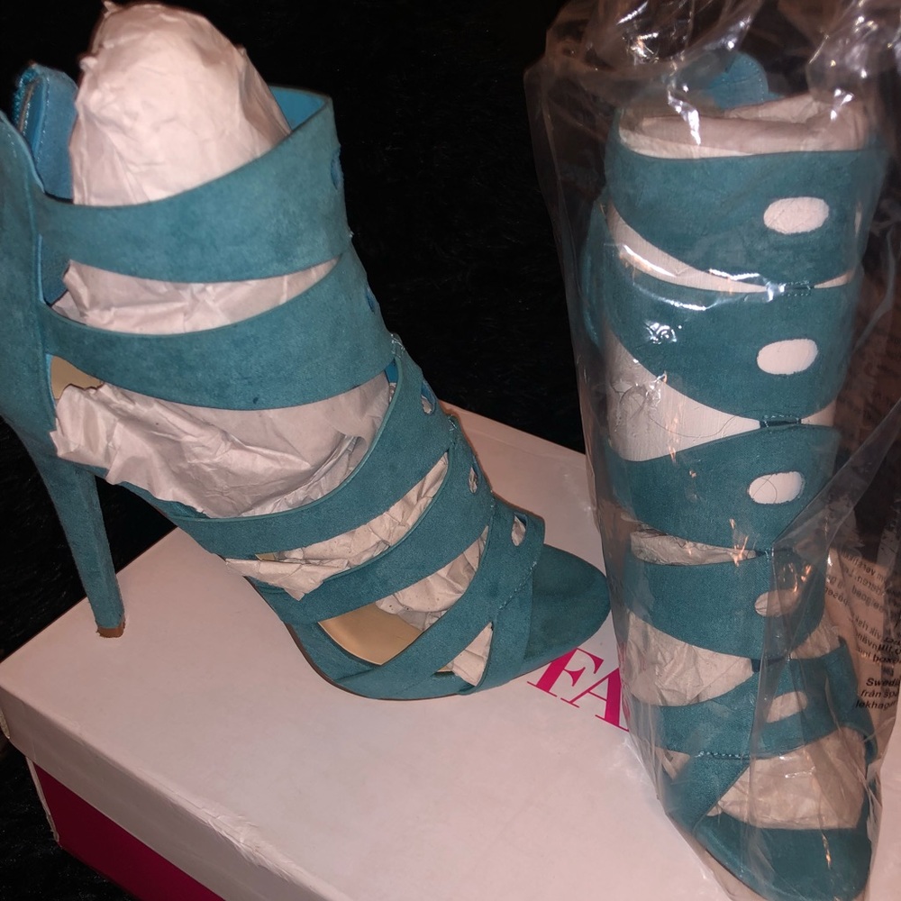 Blue Suede Heels